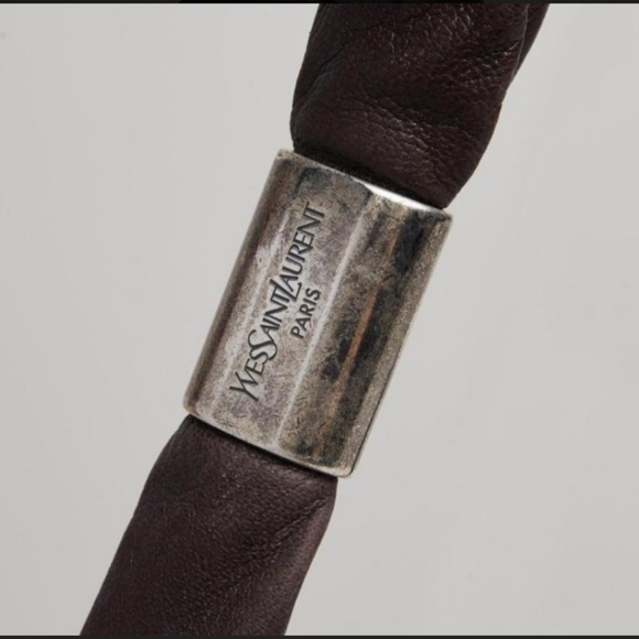 Y2K Yves Saint Laurent St. Tropez YSL Tom Ford Brown Leather Shoulder Handbag - Picture 8 of 17